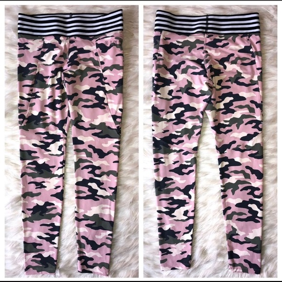 VS PINK Ultimate Pink Camouflage Legging Med - Picture 2 of 9